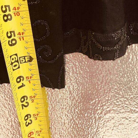 Cache Dress‎ Womens Small Black Beaded Gown Maxi Evening Formal USA Alexia Admor - Picture 9 of 16